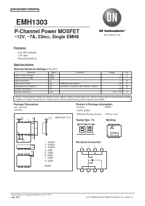 EMH1303-TL-E Datasheet PDF ON Semiconductor