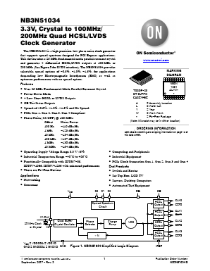NB3N51034DTG Datasheet PDF ON Semiconductor