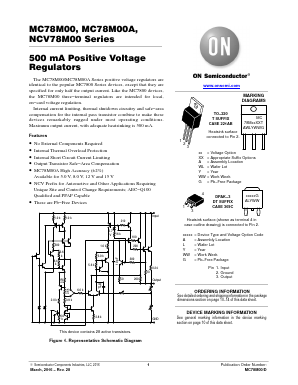 MC78M12CDTG Datasheet PDF ON Semiconductor