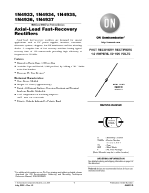 1N4935G Datasheet PDF ON Semiconductor