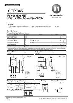 T1345 Datasheet PDF ON Semiconductor