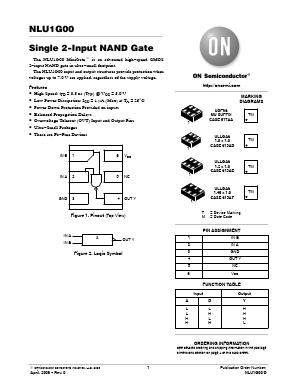 NLU1G00MUTCG Datasheet PDF ON Semiconductor