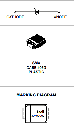 1SMA5922BT3 Datasheet PDF ON Semiconductor