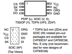 CAT93C56WAT2 Datasheet PDF ON Semiconductor
