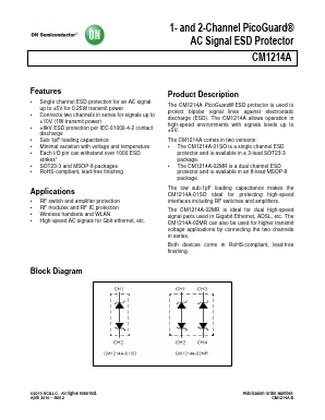 CM1214A Datasheet PDF ON Semiconductor