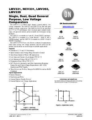 LMV331 Datasheet PDF ON Semiconductor
