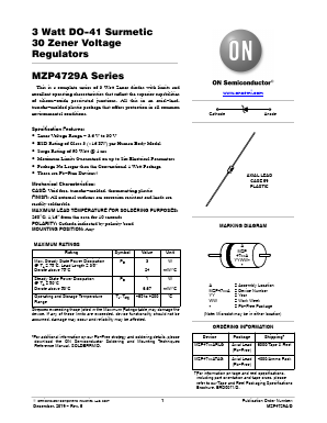 MZP4746A Datasheet PDF ON Semiconductor