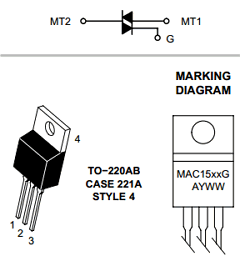 MAC15-008 Datasheet PDF ON Semiconductor