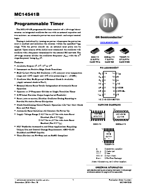 MC14541B Datasheet PDF ON Semiconductor