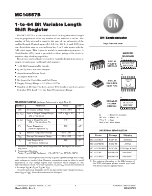 MC14557BF Datasheet PDF ON Semiconductor