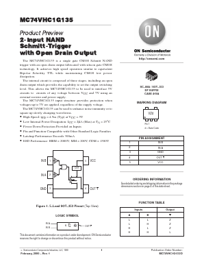 MC74VHC1G135DFT1 Datasheet PDF ON Semiconductor