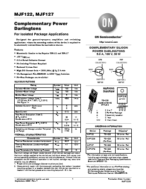MJF122G Datasheet PDF ON Semiconductor