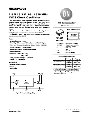 NBXSPA008 Datasheet PDF ON Semiconductor