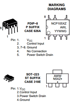 NCP1051ST136T3G Datasheet PDF ON Semiconductor
