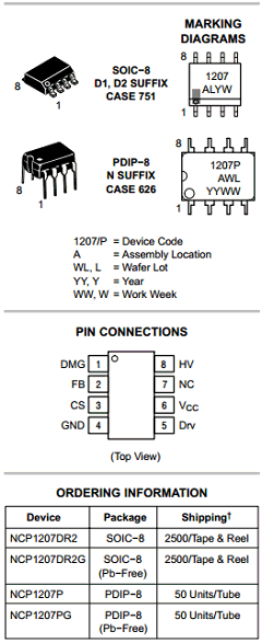 1207P Datasheet PDF ON Semiconductor