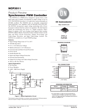 NCP3011 Datasheet PDF ON Semiconductor