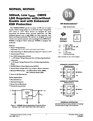 NCP606MN33T2G Datasheet PDF ON Semiconductor