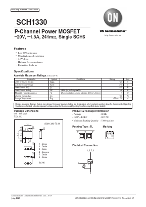 SCH1330-TL-H Datasheet PDF ON Semiconductor