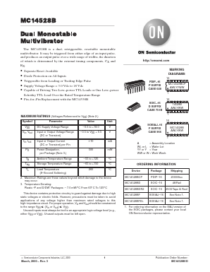 MC14528BCP Datasheet PDF ON Semiconductor