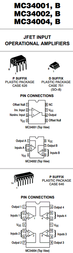 MC34002 Datasheet PDF ON Semiconductor