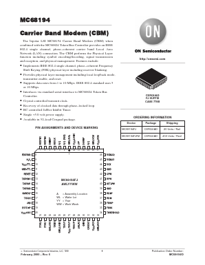 MC68194FJ Datasheet PDF ON Semiconductor
