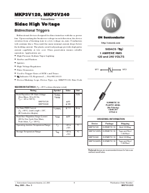 MKP3V240RL Datasheet PDF ON Semiconductor