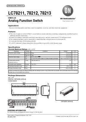 LC78212-E Datasheet PDF ON Semiconductor