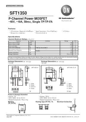 T1350 Datasheet PDF ON Semiconductor