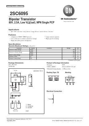 2SC6095 Datasheet PDF ON Semiconductor