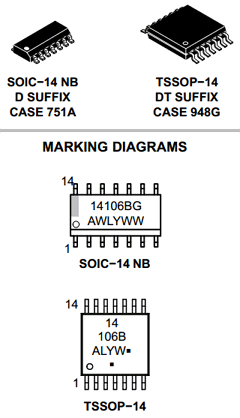 MC14106BDTR2G Datasheet PDF ON Semiconductor