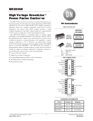 MC33368DR2 Datasheet PDF ON Semiconductor