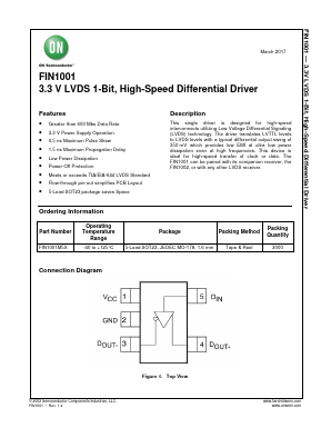 FIN1001 Datasheet PDF ON Semiconductor