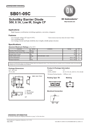 SB01-05C-TB-E Datasheet PDF ON Semiconductor