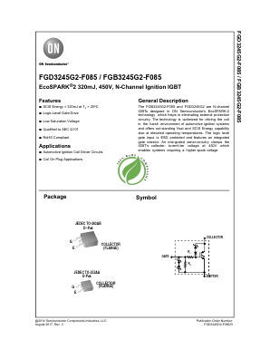 FGB3245G2-F085 Datasheet PDF ON Semiconductor