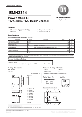 EMH2314-TL-H Datasheet PDF ON Semiconductor