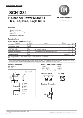 SCH1331-TL-H Datasheet PDF ON Semiconductor