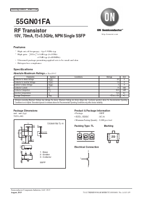 55GN01FA-TL-H Datasheet PDF ON Semiconductor