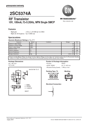 C5374A Datasheet PDF ON Semiconductor
