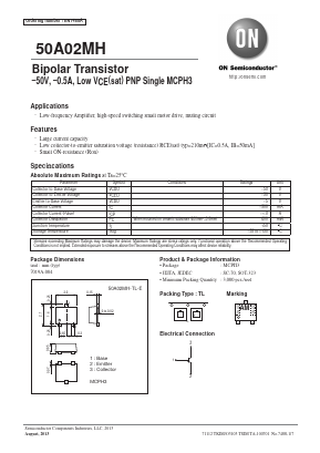 50A02MH Datasheet PDF ON Semiconductor
