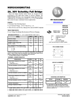 NSR2030QMUTAG Datasheet PDF ON Semiconductor