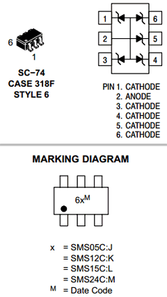 SMS05C Datasheet PDF ON Semiconductor