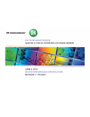 KAI-10100 Datasheet PDF ON Semiconductor