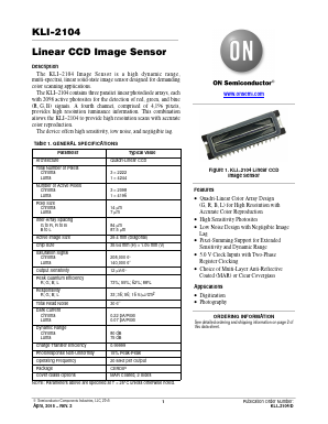 KLI-2104-DAA-ED-AE Datasheet PDF ON Semiconductor