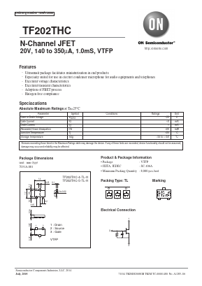 TF202THC-5-TL-H Datasheet PDF ON Semiconductor