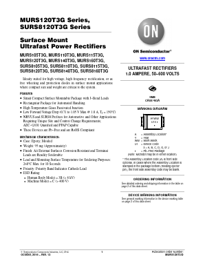 MURS105T3G Datasheet PDF ON Semiconductor