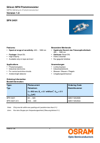 SFH3401-2/3-Z Datasheet PDF OSRAM GmbH