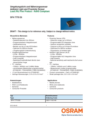 Q65111A3146 Datasheet PDF OSRAM GmbH