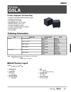 G5LA-14 Datasheet PDF OMRON Corporation