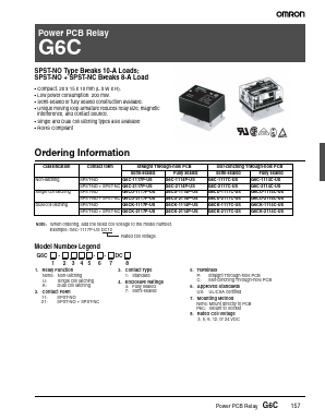 G6C-1117P-US6 Datasheet PDF OMRON Corporation
