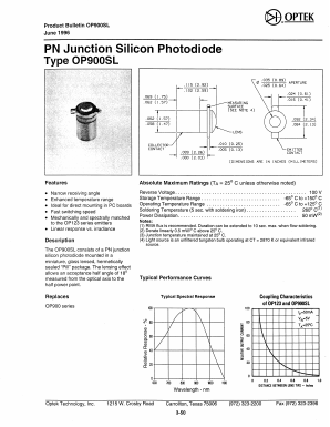 OP900SL Datasheet PDF Optek Technology